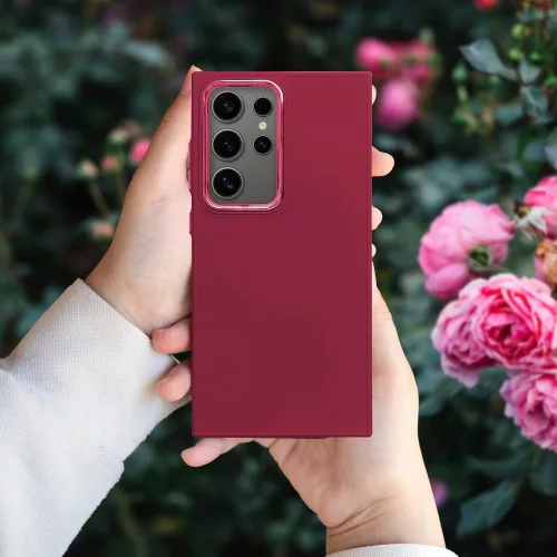 Frame Samsung Galaxy A17 közepesen ütésálló tok kameravédő kerettel, magenta