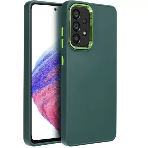 Frame Samsung Galaxy A17 közepesen ütésálló tok kameravédő kerettel, zöld