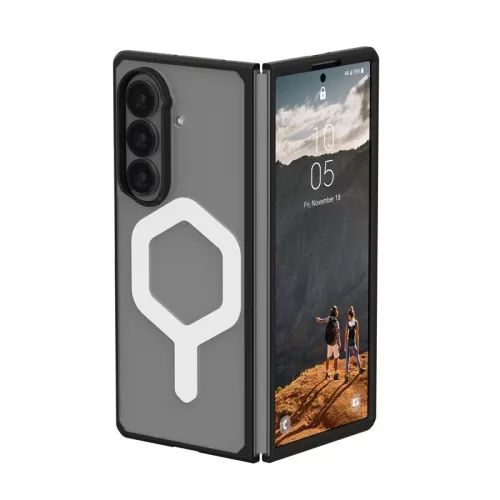 UAG Mouve Samsung Galaxy Z Fold 7 mágneses tok, Ice, átlátszó-fehér