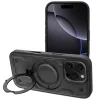 Frost Armor Apple iPhone 17 starabíró tok kitámasztóható gyűrűvel, fekete