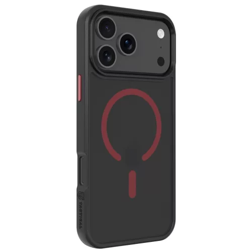 Tactical MagForce Hyperstealth 2.0 Apple iPhone 17 Pro Max MagSafe hátlap tok, fekete/piros