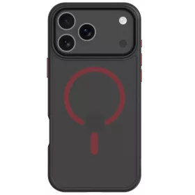   Tactical MagForce Hyperstealth 2.0 Apple iPhone 17 Pro MagSafe hátlap tok, fekete/piros