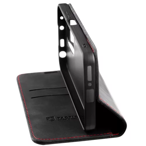 Tactical Xproof Apple iPhone 17 flip/oldalra nyíló tok, fekete