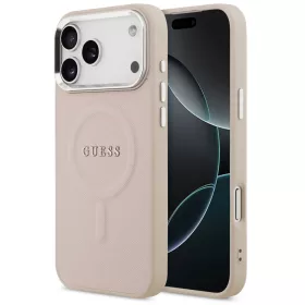   Guess PU Saffiano Apple iPhone 17 Pro MagSafe hátlap tok, rózsaszín
