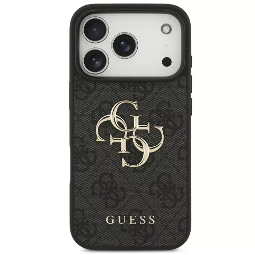 Guess 4G Big Logo Apple iPhone 17 Pro Max hátlap tok, fekete