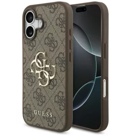 Guess 4G Big Logo Apple iPhone 17 hátlap tok, barna
