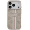 Guess 4G Printed Stripes Apple iPhone 17 Pro MagSafe hátlap tok, rózsaszín