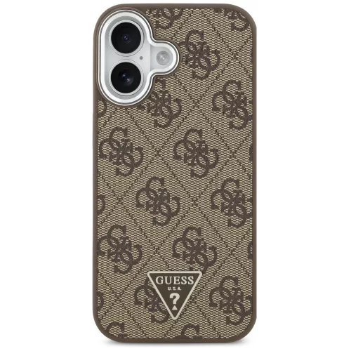 Guess 4G Triangle Logo Apple iPhone 17 MagSafe hátlap tok, barna