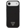 Guess Glitter Triangle Logo Apple iPhone Air (2025) MagSafe hátlap tok, fekete-ezüst