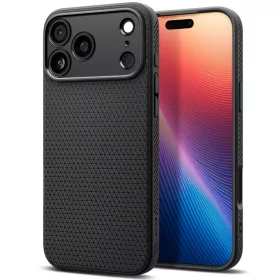   Spigen Liquid Air Apple iPhone 17 Pro tok, Matte Black, fekete