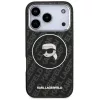 Karl Lagerfeld IML Karl Head Logo iPhone 17 Pro MagSafe kompatibilis hátlap tok, fekete