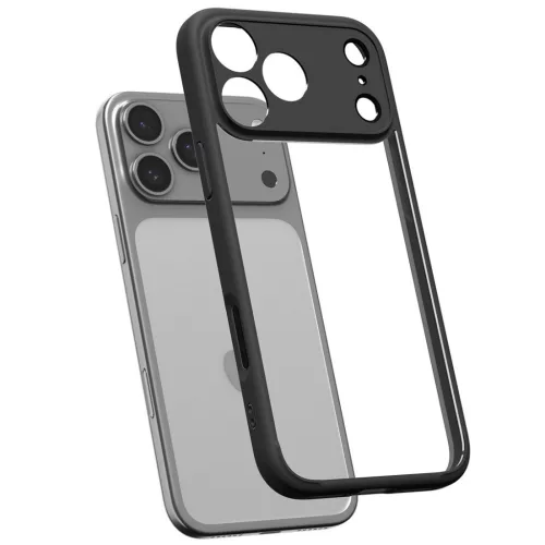 Spigen Ultra Hybrid Apple iPhone 17 Pro tok, Matte Black, fekete