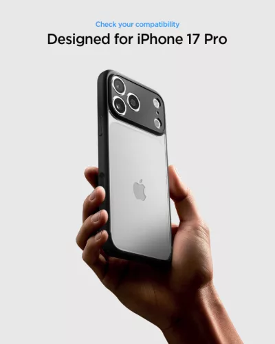 Spigen Ultra Hybrid Apple iPhone 17 Pro tok, Matte Black, fekete