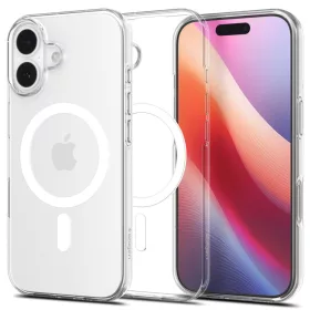   Spigen Liquid Crystal Magfit Apple iPhone 17 tok, MagSafe, Clear White, fehér
