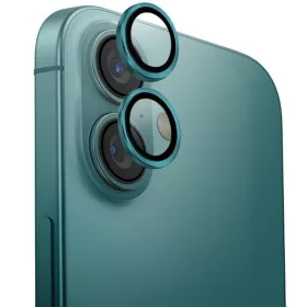   Uniq Optix Apple iPhone 16 / 16 Plus tempered kameralencse-védő üvegfólia felhelyező kerettel, zöld