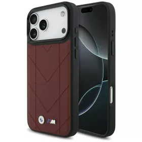   BMW M Quilted Logo Apple iPhone 17 Pro Max MagSafe hátlap tok, piros