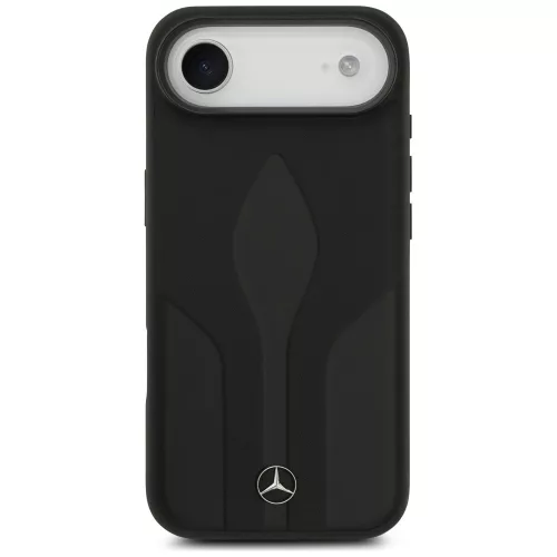 Mercedes Leather The Move Apple iPhone Air (2025) MagSafe hátlap tok, fekete