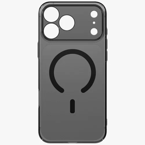 Uniq Airsuit Magclick Apple iPhone 17 Pro Max MagSafe szilikon tok, fekete