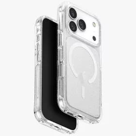   Uniq Lifepro Extreme Magclick Apple iPhone 17 Pro MagSafe csillámos tok, átlátszó