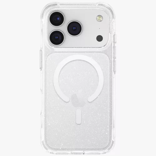 Uniq Lifepro Extreme Magclick Apple iPhone 17 Pro MagSafe csillámos tok, átlátszó