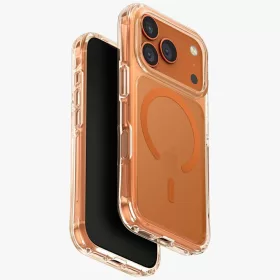   Uniq Lifepro Extreme Magclick Apple iPhone 17 Pro MagSafe tok, átlátszó-narancs