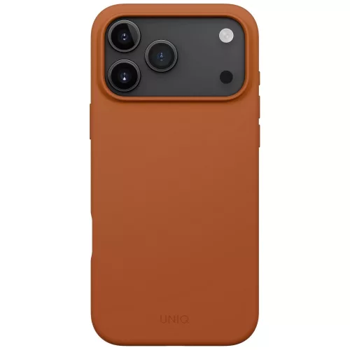Uniq Lino Apple iPhone 17 Pro MagSafe szilikon tok, narancs