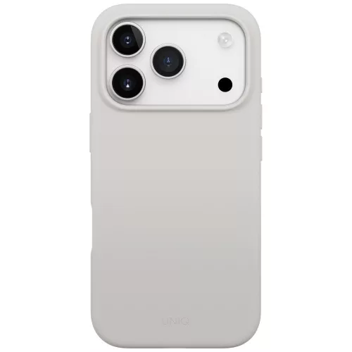 Uniq Lino Apple iPhone 17 Pro MagSafe szilikon tok, szürke