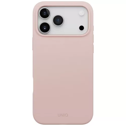 Uniq Lino Apple iPhone 17 Pro Max MagSafe szilikon tok, rózsaszín