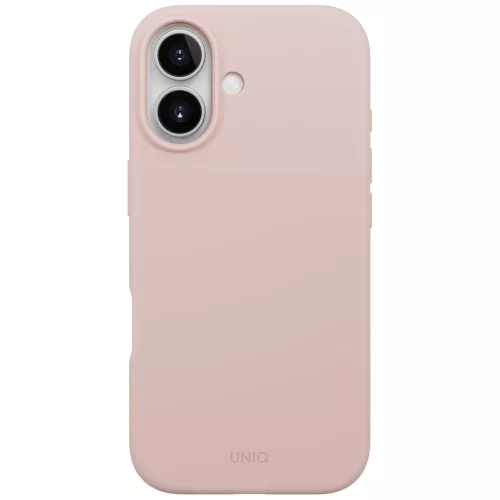 Uniq Lino Apple iPhone 17 MagSafe szilikon tok, rózsaszín