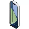 Uniq Optix Matte Apple iPhone 17 tempered glass kijelzővédő üvegfólia felhelyező kerettel, fekete