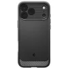 Spigen Rugged Armor MagFit Apple iPhone 17 Pro tok, MagSafe, Matte Black, fekete