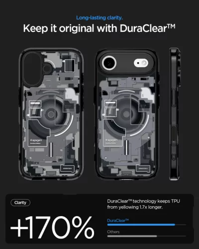 Spigen Ultra Hybrid MagFit Apple iPhone 17 tok, MagSafe, Zero One, fekete
