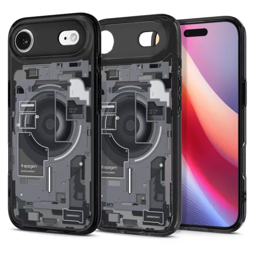 Spigen Ultra Hybrid MagFit Apple iPhone Air (2025) tok, MagSafe, Zero One, fekete