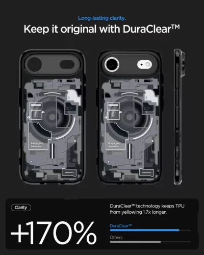 Spigen Ultra Hybrid MagFit Apple iPhone Air (2025) tok, MagSafe, Zero One, fekete