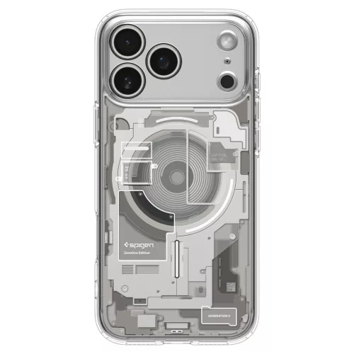 Spigen Ultra Hybrid MagFit Apple iPhone 17 Pro tok, MagSafe, Zero One, Natural Titanium