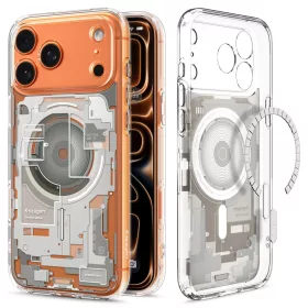   Spigen Ultra Hybrid MagFit Apple iPhone 17 Pro Max tok, MagSafe, Zero One, Natural Titanium