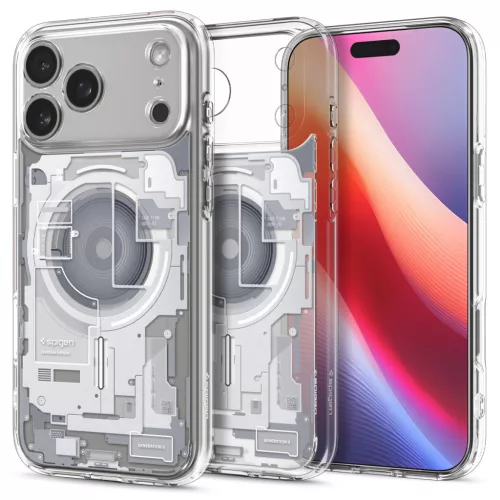 Spigen Ultra Hybrid MagFit Apple iPhone 17 Pro Max tok, MagSafe, Zero One, fehér