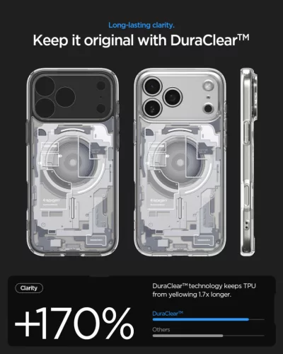 Spigen Ultra Hybrid MagFit Apple iPhone 17 Pro Max tok, MagSafe, Zero One, fehér