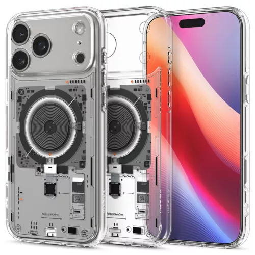 Spigen Ultra Hybrid MagFit Apple iPhone 17 Pro tok, MagSafe, Neo One, átlátszó