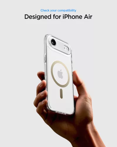 Spigen Ultra Hybrid MagFit Apple iPhone Air (2025) tok, MagSafe, Clear Gold, átlátszó-arany