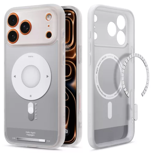 Spigen Ultra Hybrid MagFit Apple iPhone 17 Pro tok, MagSafe, Classic Silver, ezüst