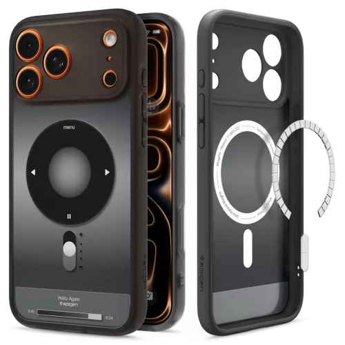 Spigen Ultra Hybrid MagFit Apple iPhone 17 Pro tok, MagSafe, Classic Black, fekete