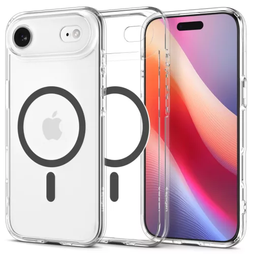 Spigen Ultra Hybrid MagFit Apple iPhone Air (2025) tok, MagSafe, Graphite, átlátszó-szürke