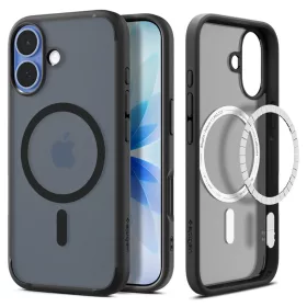   Spigen Ultra Hybrid MagFit Apple iPhone 17 tok, MagSafe, Frost Black, fekete