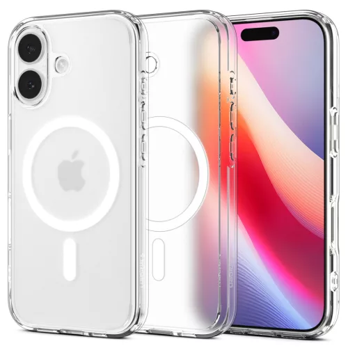 Spigen Ultra Hybrid MagFit Apple iPhone 17 tok, MagSafe, Frost White, átlátszó-fehér
