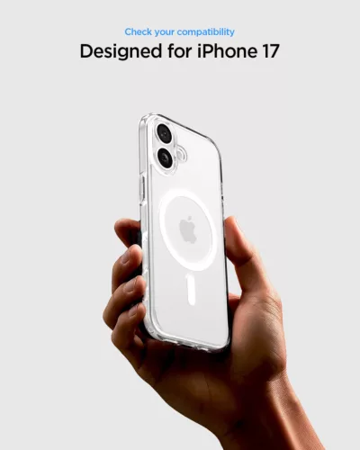 Spigen Ultra Hybrid MagFit Apple iPhone 17 tok, MagSafe, Frost White, átlátszó-fehér
