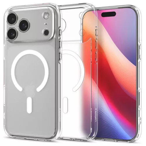 Spigen Ultra Hybrid MagFit Apple iPhone Air (2025) tok, MagSafe, Frost White, átlátszó-fehér