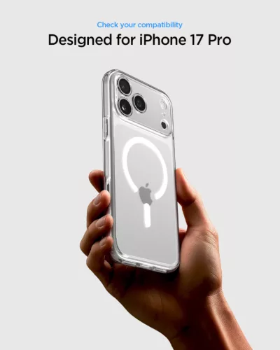 Spigen Ultra Hybrid MagFit Apple iPhone Air (2025) tok, MagSafe, Frost White, átlátszó-fehér