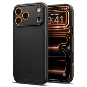   Spigen Thin fit Magfit Apple iPhone 17 Pro tok, MagSafe, Black, fekete