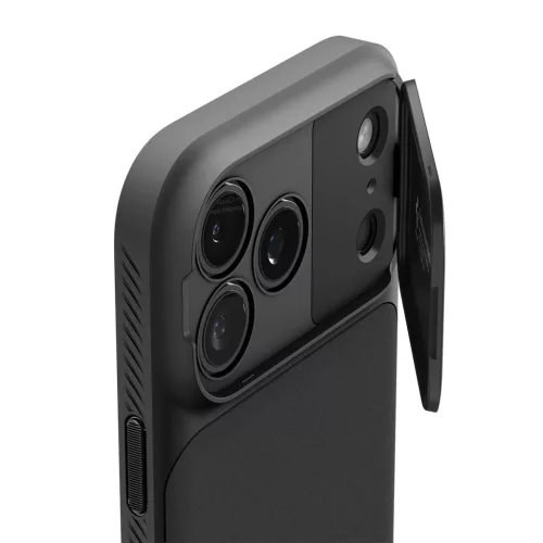 Spigen Optik Armor MagFit Apple iPhone 17 Pro Max tok, MagSafe, Black, fekete